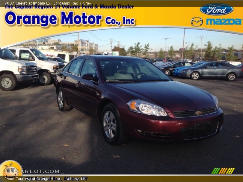 Bordeaux Red / Gray 2007 Chevrolet Impala LS