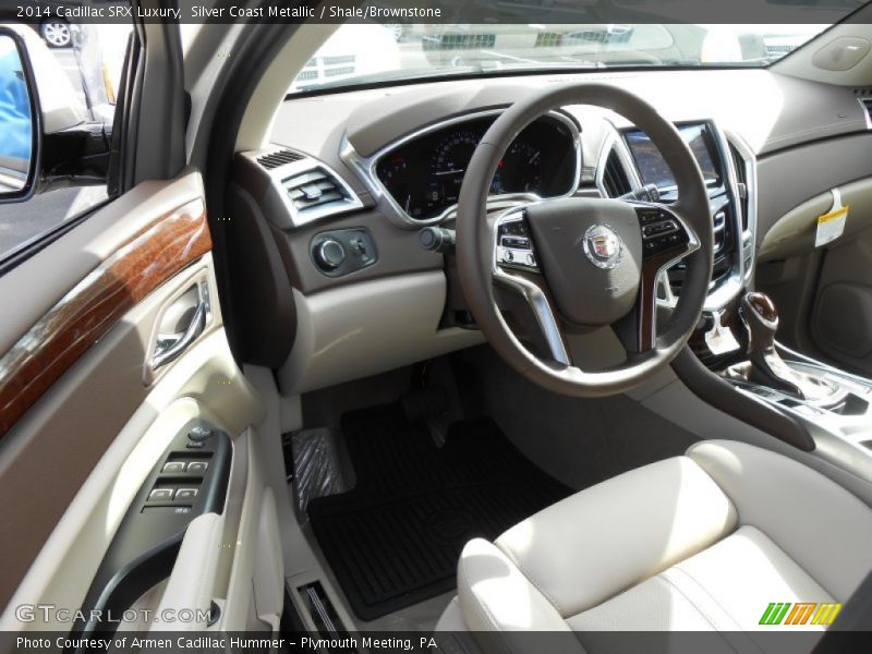 Silver Coast Metallic / Shale/Brownstone 2014 Cadillac SRX Luxury