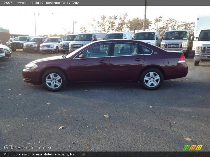 Bordeaux Red / Gray 2007 Chevrolet Impala LS
