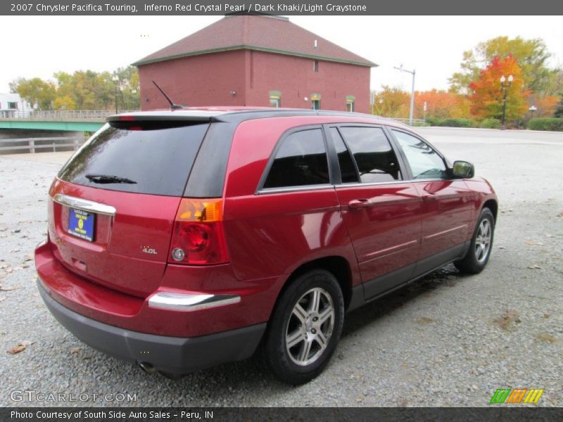 Inferno Red Crystal Pearl / Dark Khaki/Light Graystone 2007 Chrysler Pacifica Touring
