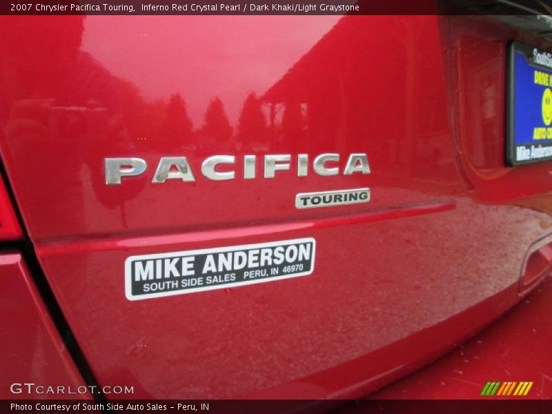 Inferno Red Crystal Pearl / Dark Khaki/Light Graystone 2007 Chrysler Pacifica Touring