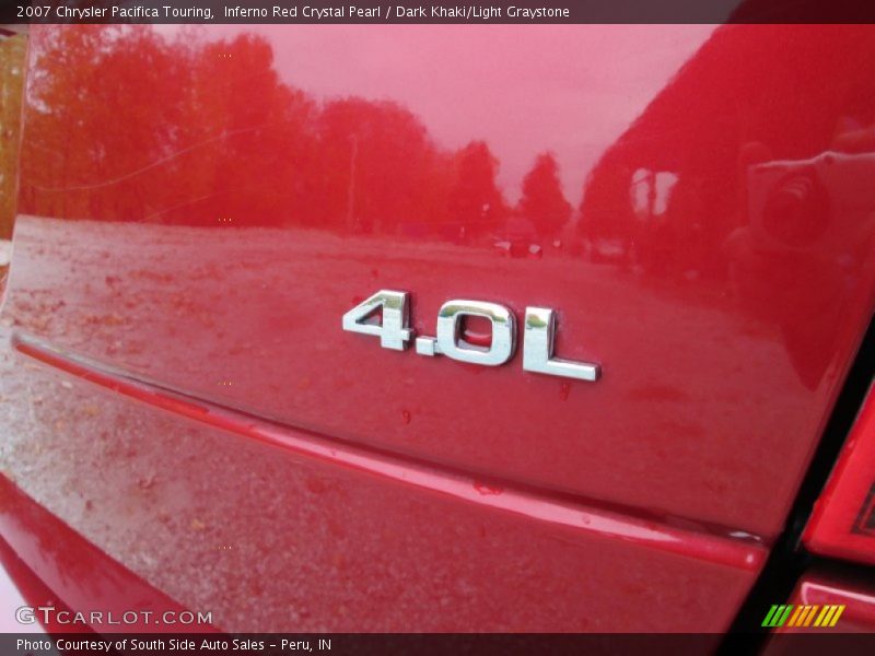 Inferno Red Crystal Pearl / Dark Khaki/Light Graystone 2007 Chrysler Pacifica Touring