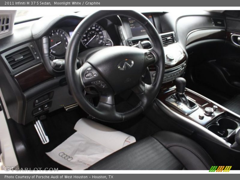 Moonlight White / Graphite 2011 Infiniti M 37 S Sedan