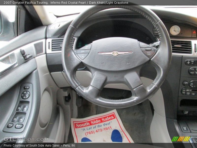 Inferno Red Crystal Pearl / Dark Khaki/Light Graystone 2007 Chrysler Pacifica Touring