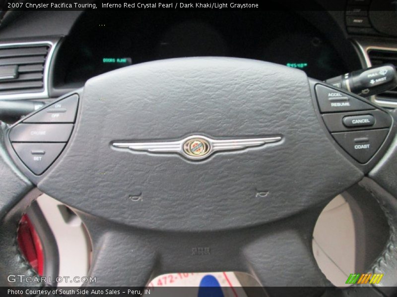 Inferno Red Crystal Pearl / Dark Khaki/Light Graystone 2007 Chrysler Pacifica Touring