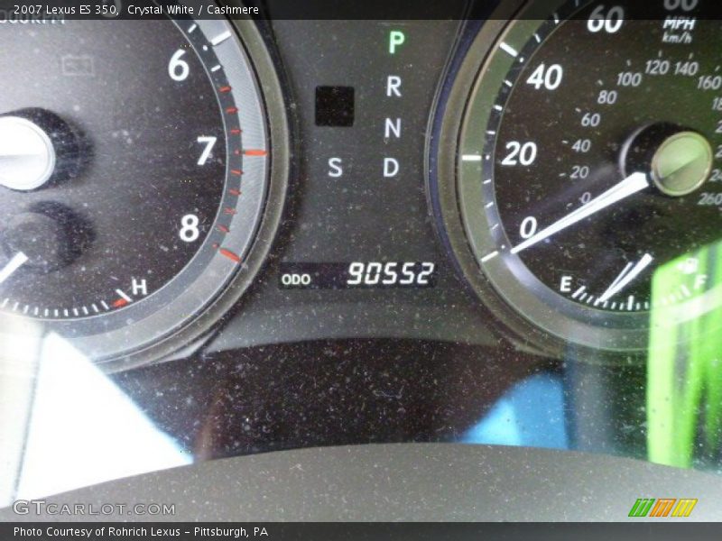 Crystal White / Cashmere 2007 Lexus ES 350