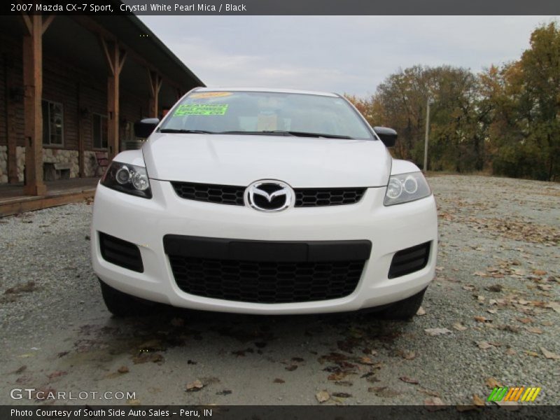 Crystal White Pearl Mica / Black 2007 Mazda CX-7 Sport