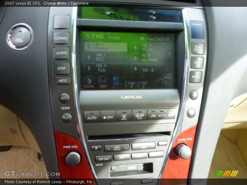 Crystal White / Cashmere 2007 Lexus ES 350