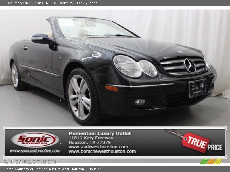 Black / Stone 2009 Mercedes-Benz CLK 350 Cabriolet