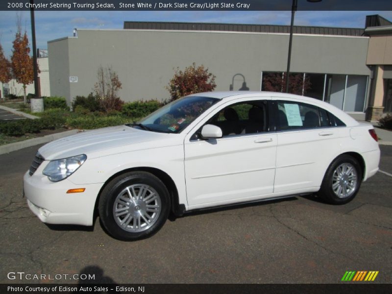Stone White / Dark Slate Gray/Light Slate Gray 2008 Chrysler Sebring Touring Sedan