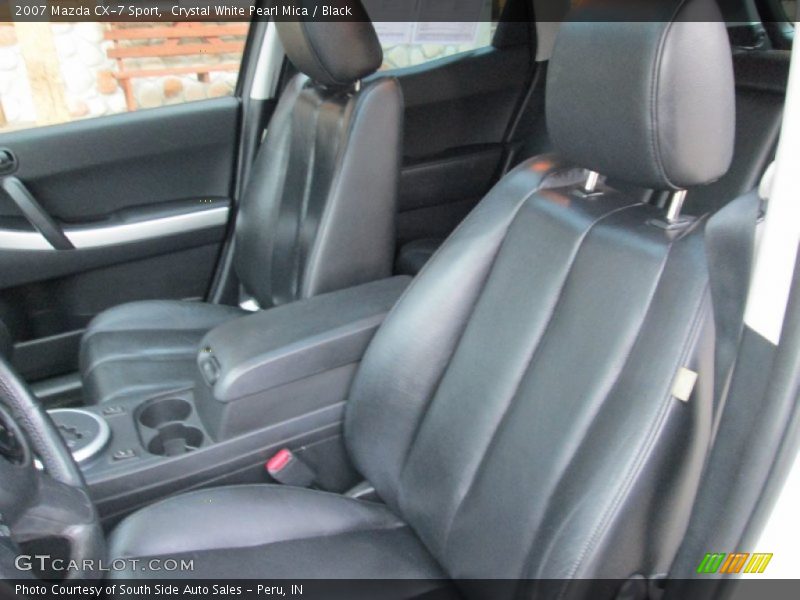 Crystal White Pearl Mica / Black 2007 Mazda CX-7 Sport