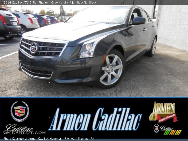 Phantom Gray Metallic / Jet Black/Jet Black 2014 Cadillac ATS 2.5L