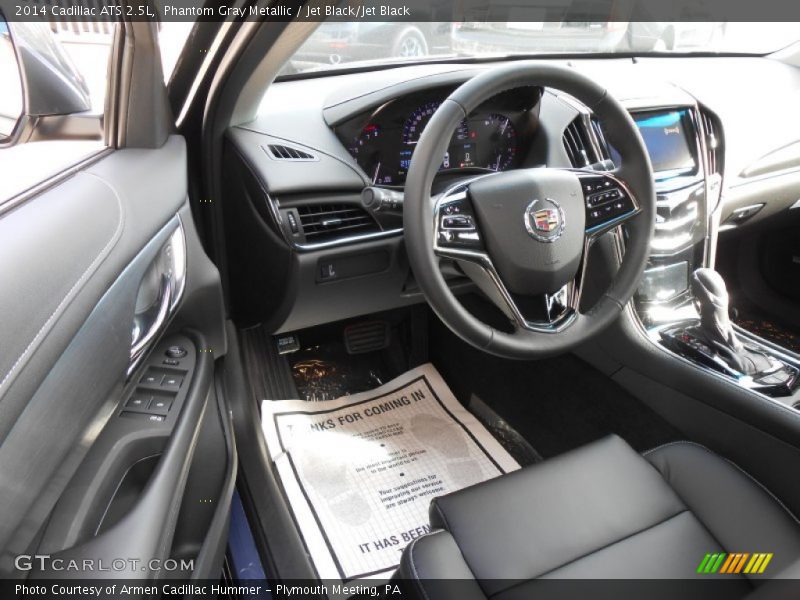 Phantom Gray Metallic / Jet Black/Jet Black 2014 Cadillac ATS 2.5L