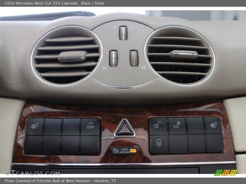 Controls of 2009 CLK 350 Cabriolet