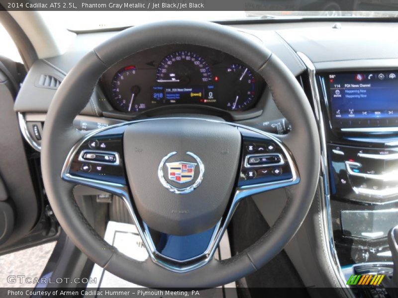 Phantom Gray Metallic / Jet Black/Jet Black 2014 Cadillac ATS 2.5L