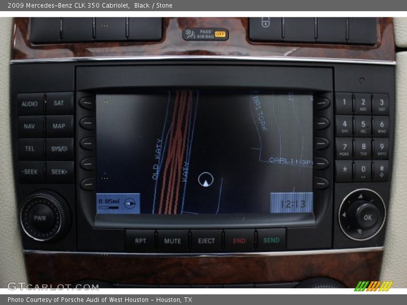 Controls of 2009 CLK 350 Cabriolet