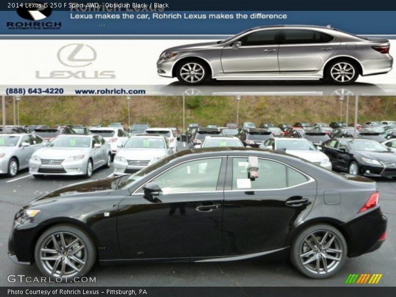 Obsidian Black / Black 2014 Lexus IS 250 F Sport AWD