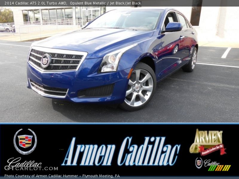 Opulent Blue Metallic / Jet Black/Jet Black 2014 Cadillac ATS 2.0L Turbo AWD