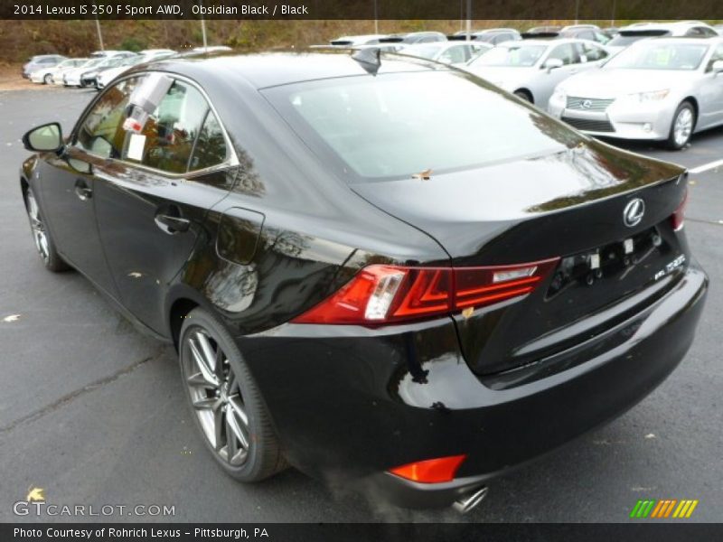 Obsidian Black / Black 2014 Lexus IS 250 F Sport AWD