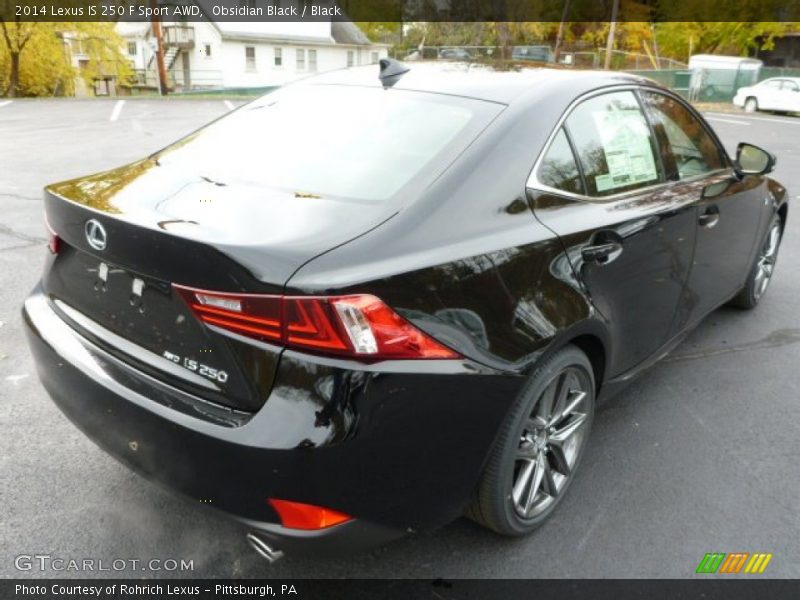 Obsidian Black / Black 2014 Lexus IS 250 F Sport AWD