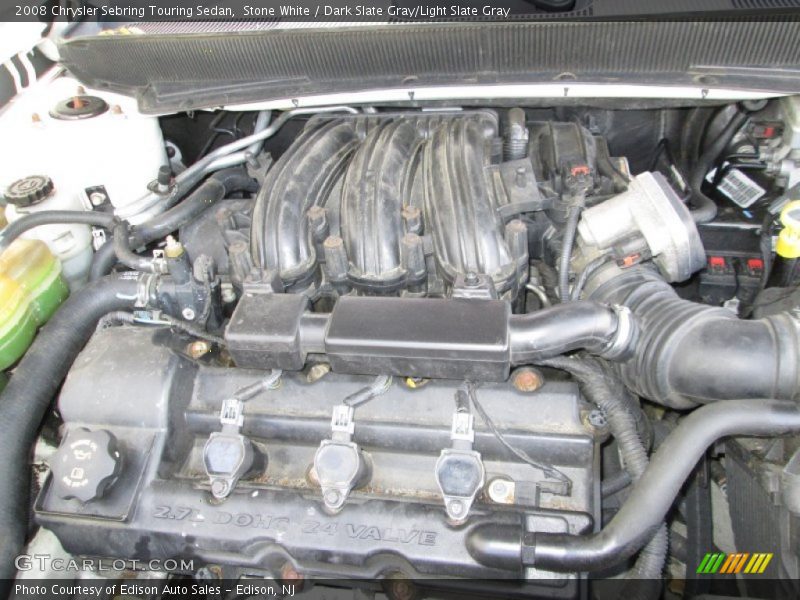 Stone White / Dark Slate Gray/Light Slate Gray 2008 Chrysler Sebring Touring Sedan