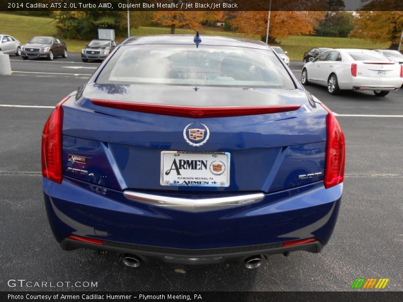 Opulent Blue Metallic / Jet Black/Jet Black 2014 Cadillac ATS 2.0L Turbo AWD