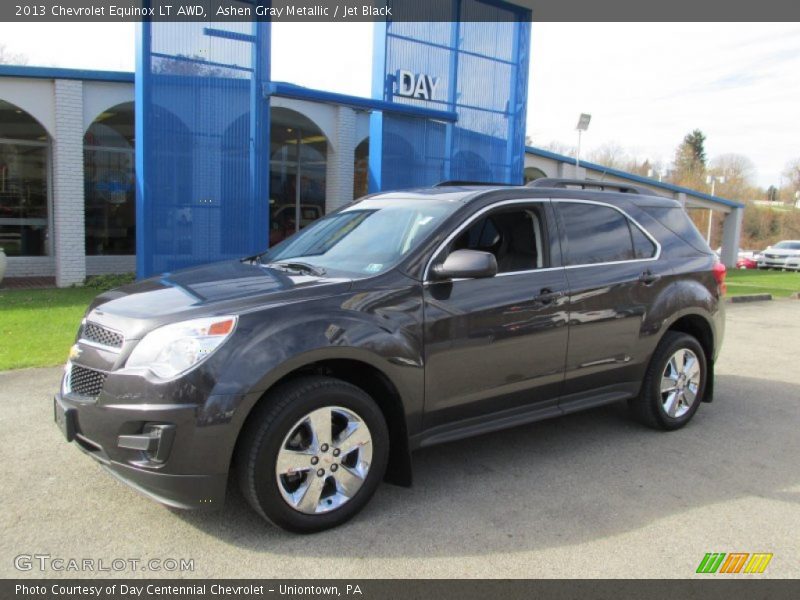 Ashen Gray Metallic / Jet Black 2013 Chevrolet Equinox LT AWD