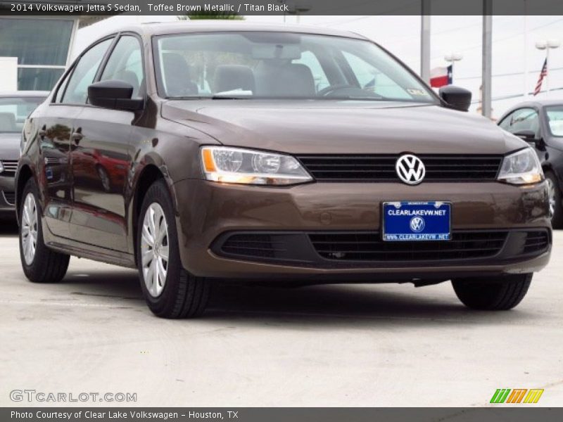 Toffee Brown Metallic / Titan Black 2014 Volkswagen Jetta S Sedan