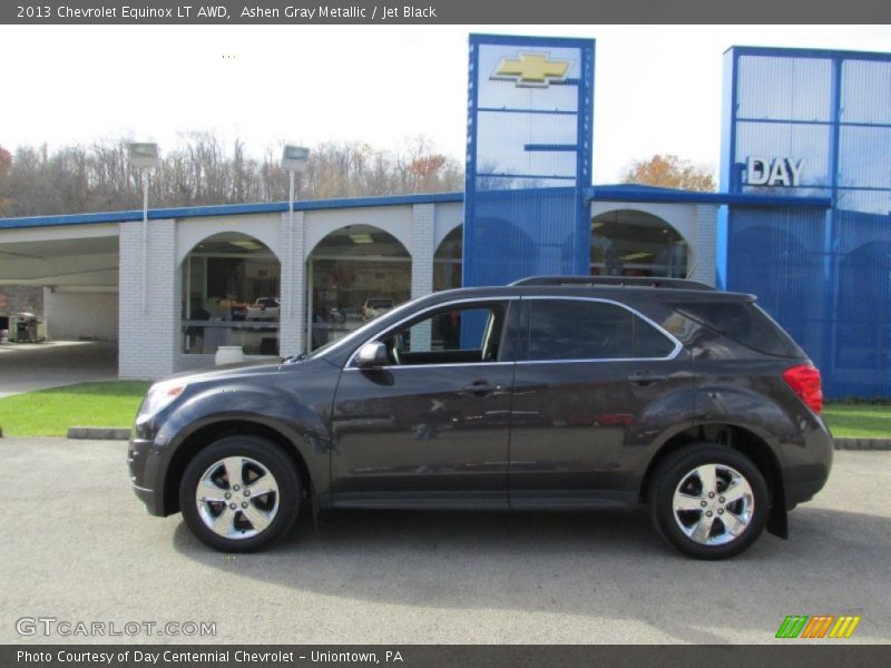 Ashen Gray Metallic / Jet Black 2013 Chevrolet Equinox LT AWD