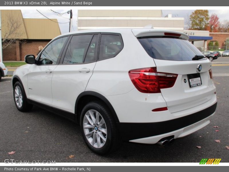 Alpine White / Sand Beige 2013 BMW X3 xDrive 28i