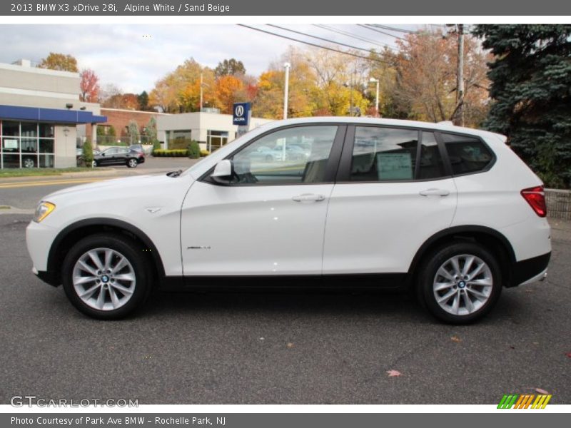 Alpine White / Sand Beige 2013 BMW X3 xDrive 28i