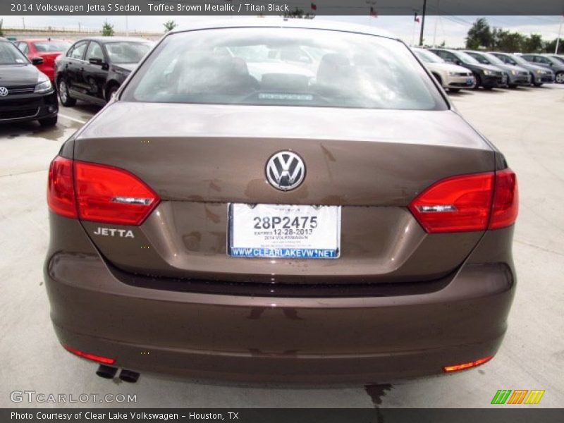 Toffee Brown Metallic / Titan Black 2014 Volkswagen Jetta S Sedan