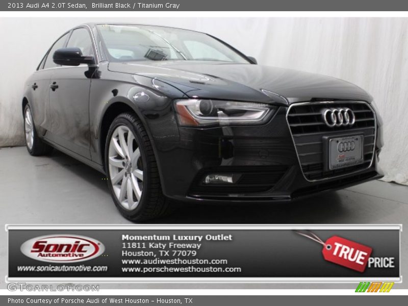 Brilliant Black / Titanium Gray 2013 Audi A4 2.0T Sedan