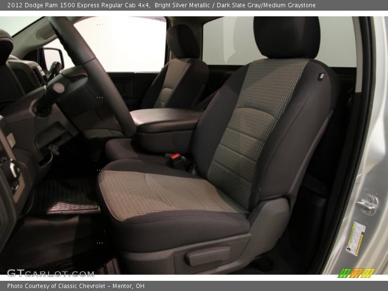 Bright Silver Metallic / Dark Slate Gray/Medium Graystone 2012 Dodge Ram 1500 Express Regular Cab 4x4