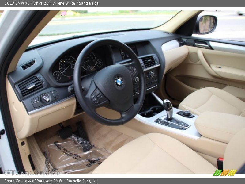 Alpine White / Sand Beige 2013 BMW X3 xDrive 28i
