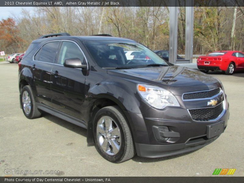 Ashen Gray Metallic / Jet Black 2013 Chevrolet Equinox LT AWD