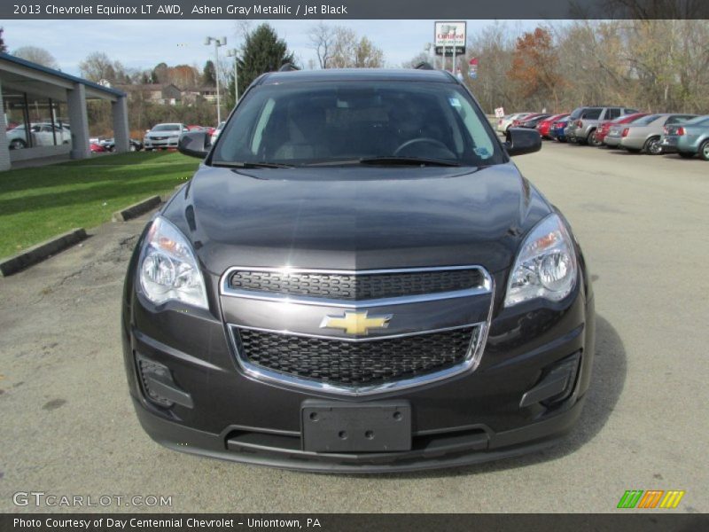 Ashen Gray Metallic / Jet Black 2013 Chevrolet Equinox LT AWD