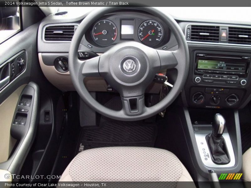 Toffee Brown Metallic / Titan Black 2014 Volkswagen Jetta S Sedan