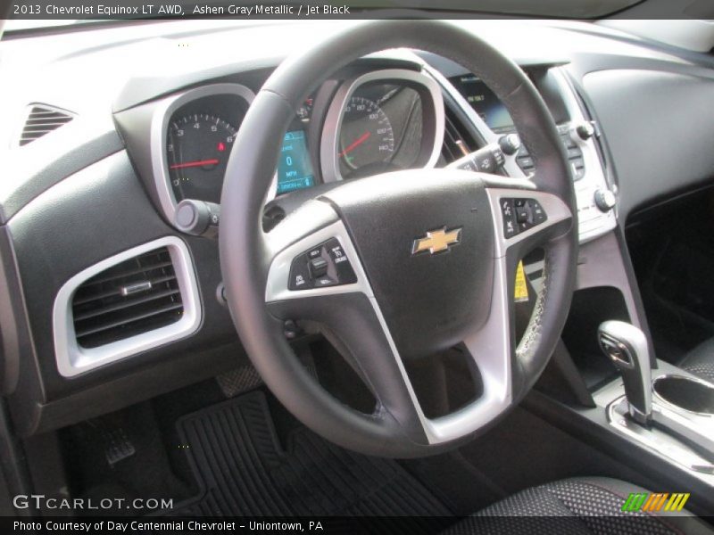 Ashen Gray Metallic / Jet Black 2013 Chevrolet Equinox LT AWD