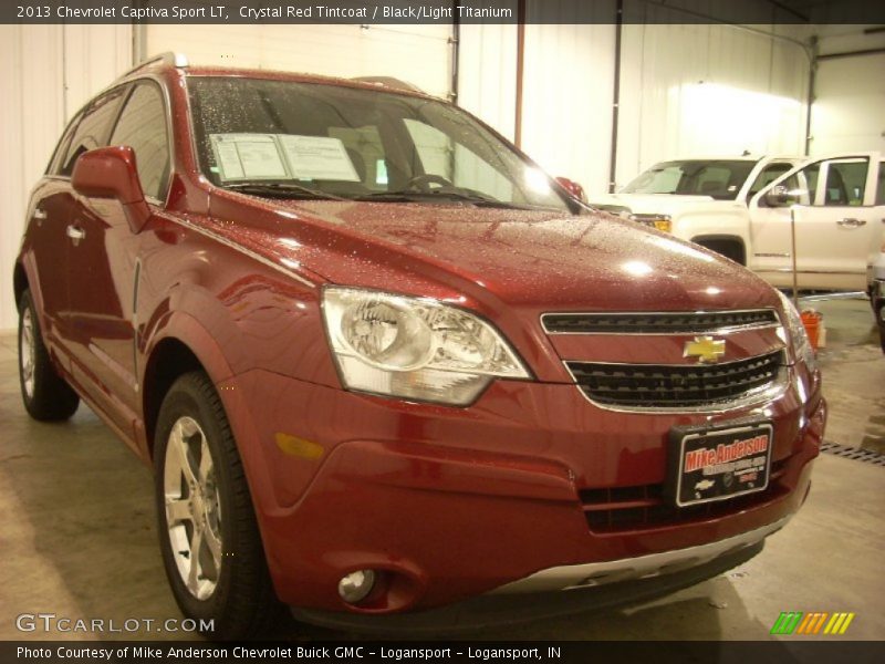 Crystal Red Tintcoat / Black/Light Titanium 2013 Chevrolet Captiva Sport LT