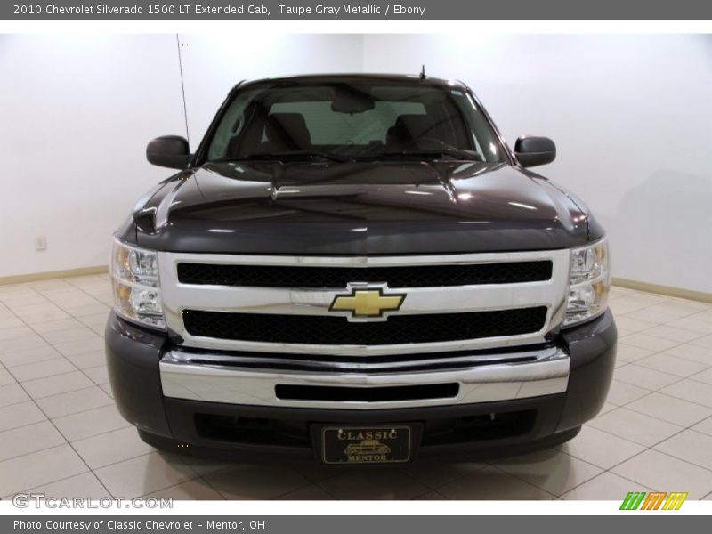 Taupe Gray Metallic / Ebony 2010 Chevrolet Silverado 1500 LT Extended Cab