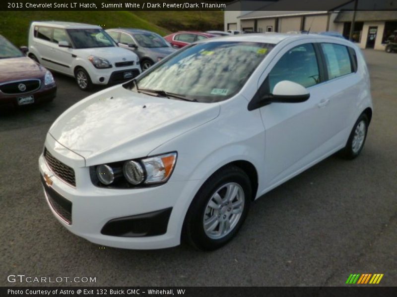 Summit White / Dark Pewter/Dark Titanium 2013 Chevrolet Sonic LT Hatch