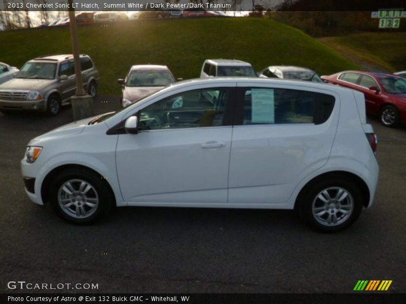Summit White / Dark Pewter/Dark Titanium 2013 Chevrolet Sonic LT Hatch