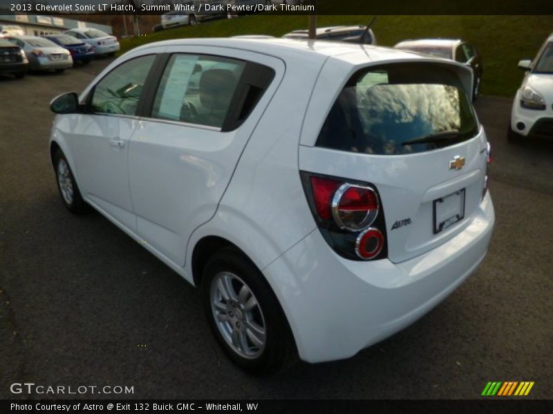 Summit White / Dark Pewter/Dark Titanium 2013 Chevrolet Sonic LT Hatch