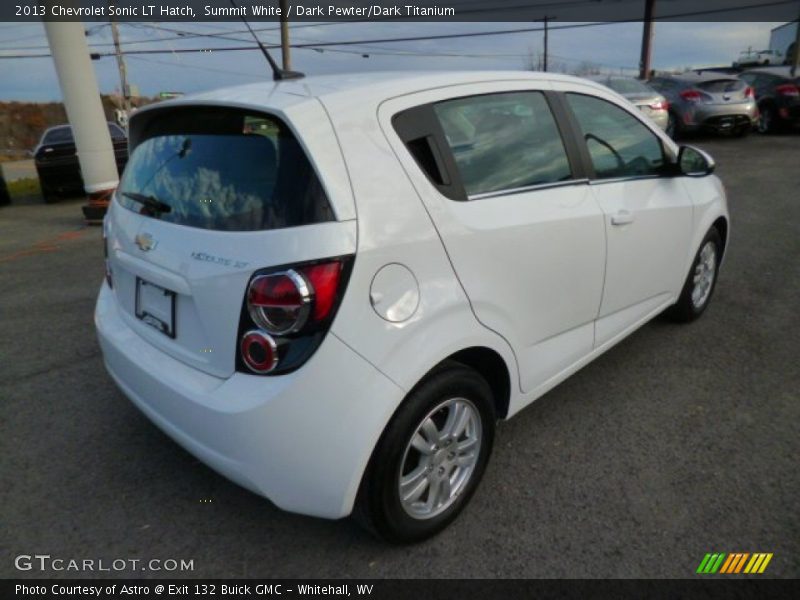 Summit White / Dark Pewter/Dark Titanium 2013 Chevrolet Sonic LT Hatch