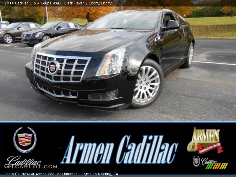Black Raven / Ebony/Ebony 2014 Cadillac CTS 4 Coupe AWD
