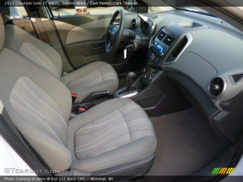 Summit White / Dark Pewter/Dark Titanium 2013 Chevrolet Sonic LT Hatch