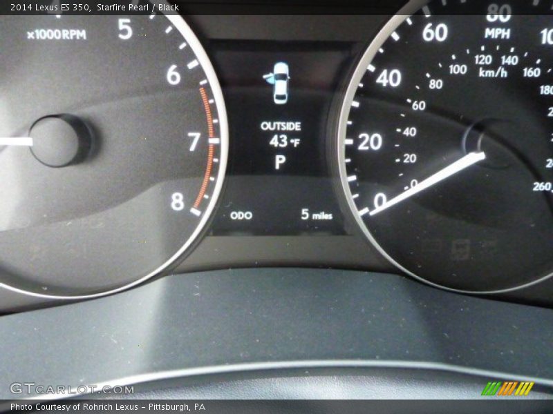 Starfire Pearl / Black 2014 Lexus ES 350