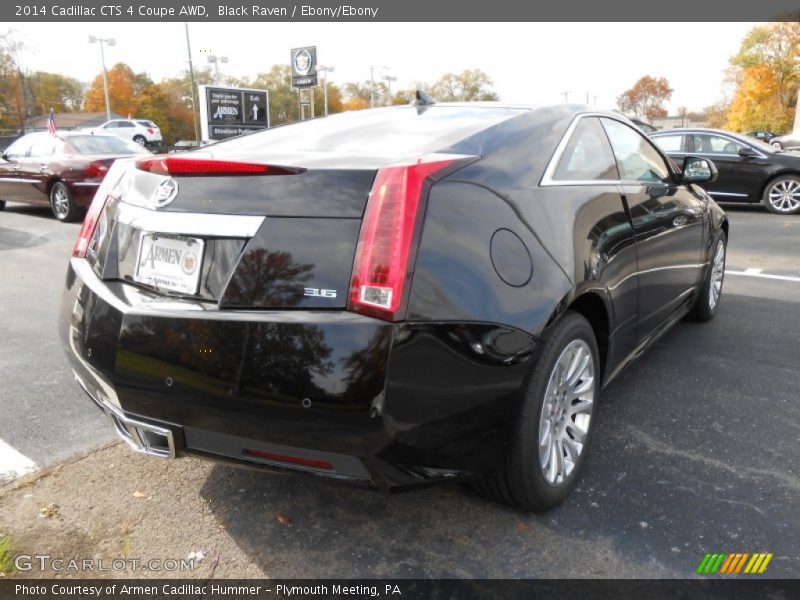 Black Raven / Ebony/Ebony 2014 Cadillac CTS 4 Coupe AWD