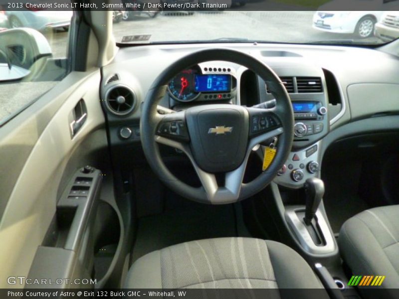 Summit White / Dark Pewter/Dark Titanium 2013 Chevrolet Sonic LT Hatch